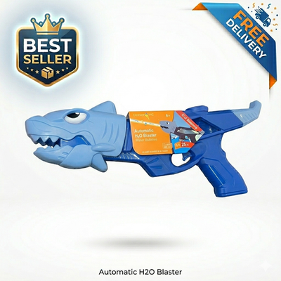 #ad Shark Water Gun Automatic H2O Blaster Kids Outdoor Water Toy $24.69
