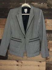 Halogen Jacket Blazer Coat Misses Gray Size 6 Career Casual Women s
