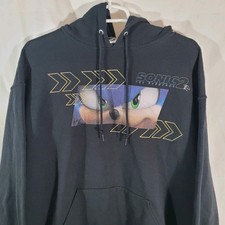 Sonic 2 The Hedgehog Movie Sweatshirt Hoodie LTD Large Jerzees