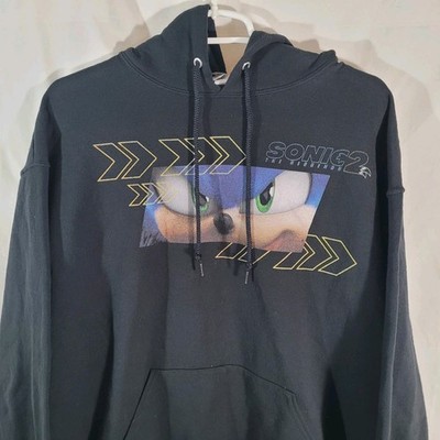 Sonic 2 The Hedgehog Movie Sweatshirt Hoodie LTD Large Jerzees