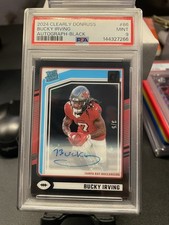 2024 Panini Clearly Donruss - Rated Rookie Bucky Irving #86 Black Autographs /5 