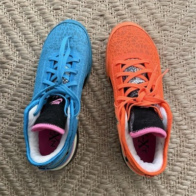 Nike Zoom NXXT Gen Mismatch Blue Orange Low Top Lace Up Basketball