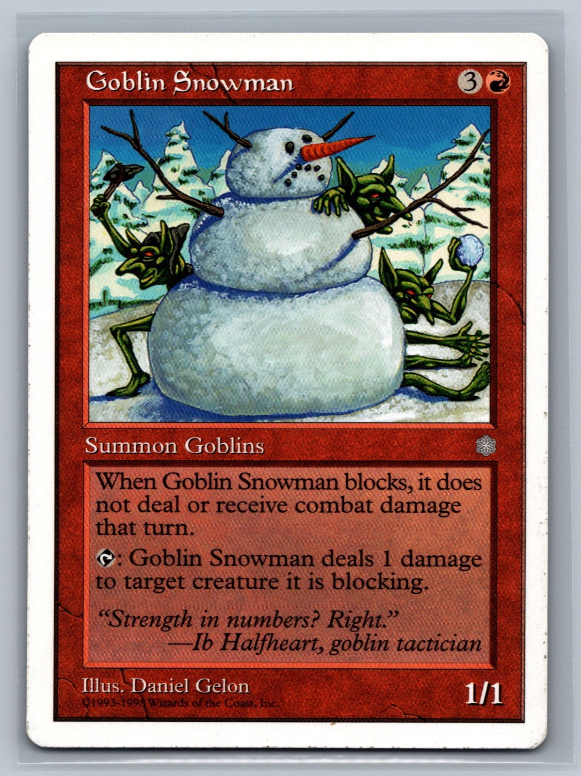 Magic The Gathering Anthologies Goblin Snowman MTG TCG CCG