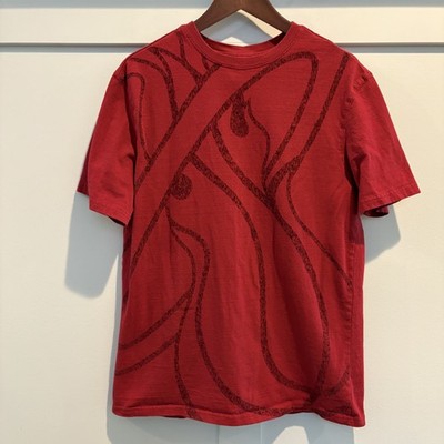 Miami Heat Shirt Mens Large Red Basketball All Over Print Tee UNK NBA Blue Tag