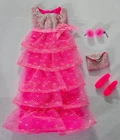 X-605 VINTAGE 1960'S MATTEL BARBIE ROMANTIC RUFFLES #1871 OUTFIT - COMPLETE