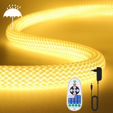 LED Neon Seil Licht dimmbar Leiste 12V 24V mit gewebter Hülle für festliche Deko