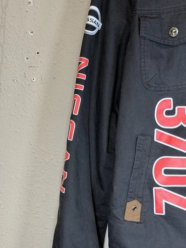Nissan 370Z Men's Sherpa Lined Canvas Jacket Black Size Medium image 6