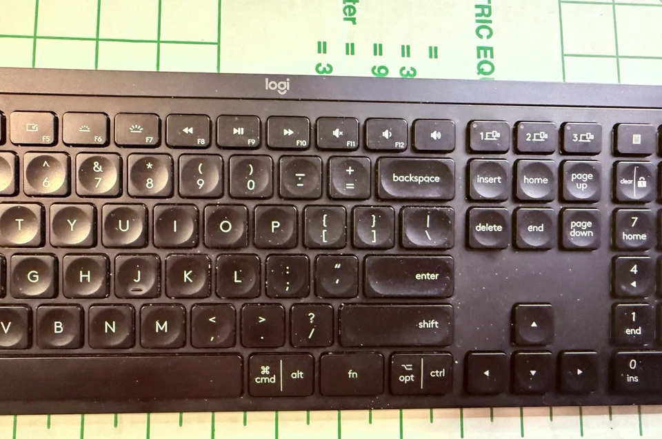 Logitech MX Keys Wireless Keyboard YR0073 Tested Working, Includes Charger Cord - Image 3 of 4