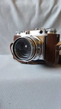 Vtg Voigtlander Prominent 35mm Camera  w/Skoparon 1:3,5/35 German Lens & Case UV