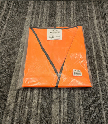 (QTY 5) Game Sportswear I-35E Econo Work Zone Colored Vest, Size LG-XL