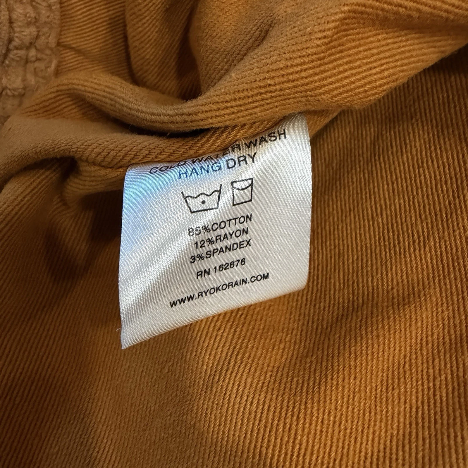 Ryoko Rain Jacket Mens Large Brown Corduroy Full Zip Tiger Streetwear - product detail image 13