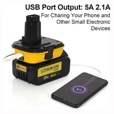 DCA1820 For DEWALT Battery Adapter Converter 18V to 20V Max Li-Ion Tools Drill