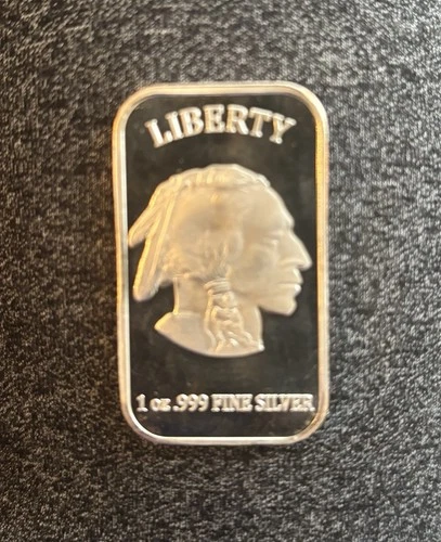 1 oz .999 Silver Bar | Liberty | Indian | Buffalo | In God We Trust |