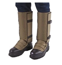 X Large Khaki Snake Bite Guards Lightweight Protective Gaiters for Outdoor Sa...