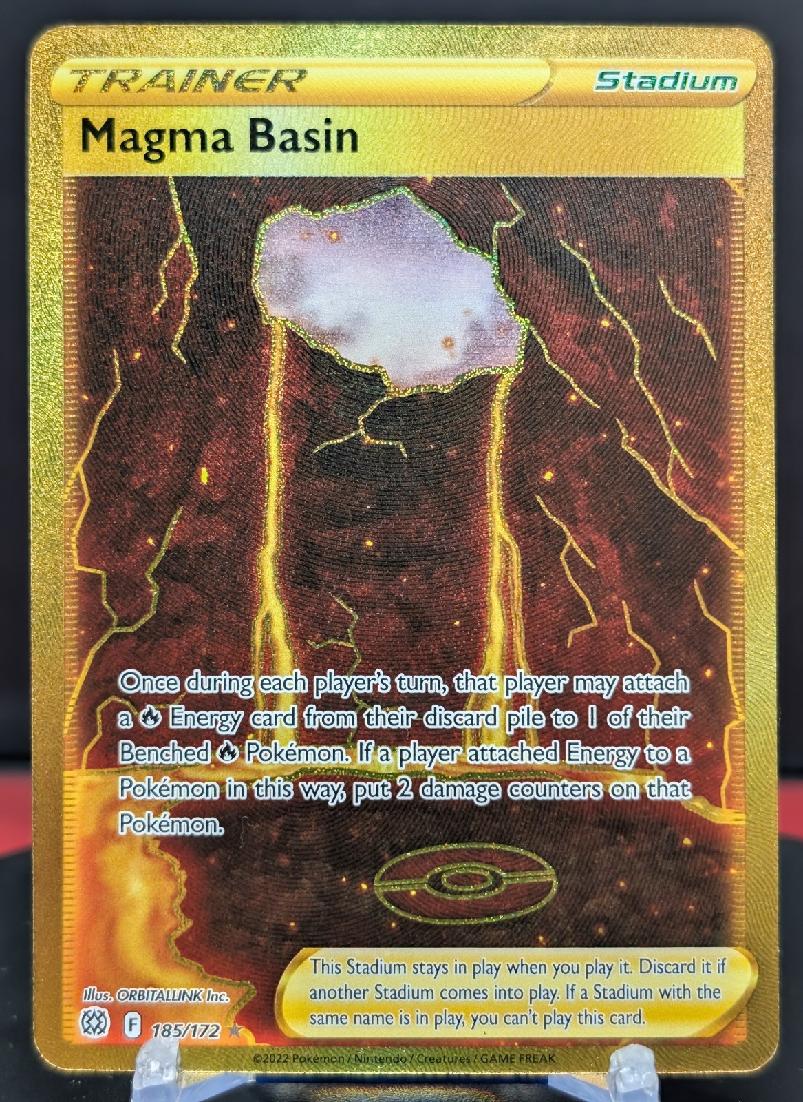 Pokemon Magma Basin #185/172 English Brilliant Stars Full Art Secret Rare