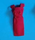Vintage Look Barbie Dress/Sheath With Gold Buttons, Maroon