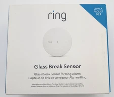 Ring Alarm Glass Break Sensor 2-Pack 4AG1S1-0EN0 • New Sealed • Free Shipping!