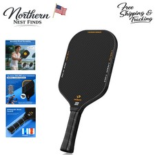 Elite Thermoformed Pickleball Racket - T7003K Carbon Fiber, For All Skill Levels