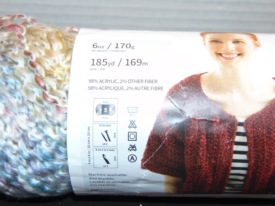 Lion Brand Homespun Thick & Quick Yarn Acrylic Polyester TUDOR 315 8 Oz 160 Yds - Image 2 of 3