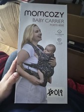 NEW Momcozy Baby Carrier - 7-44lbs - 3-24 Months - Black Open Box