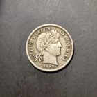Barber Dime  1908 D  Choice Fine Condition  Free Shipping!