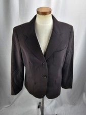 Jones New York Brown Wool Blend blazer Jacket 10