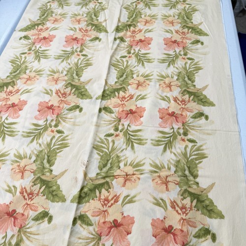vintage croscill fabric red pink tropical floral 44x308 8.5 yards 2005 y2k - Picture 8 of 12