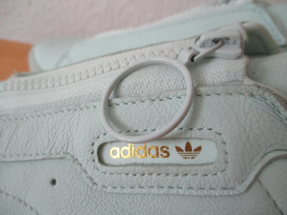 NEU Sneaker Damen Gr. 38 ADIDAS SLEEK Z W lindgrünn / ägäis Reißverschluss Leder - Bild 4 von 4