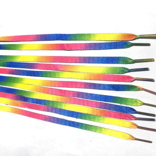 12 Pairs laces gay pride shoe laces Rainbow - Picture 11 of 12