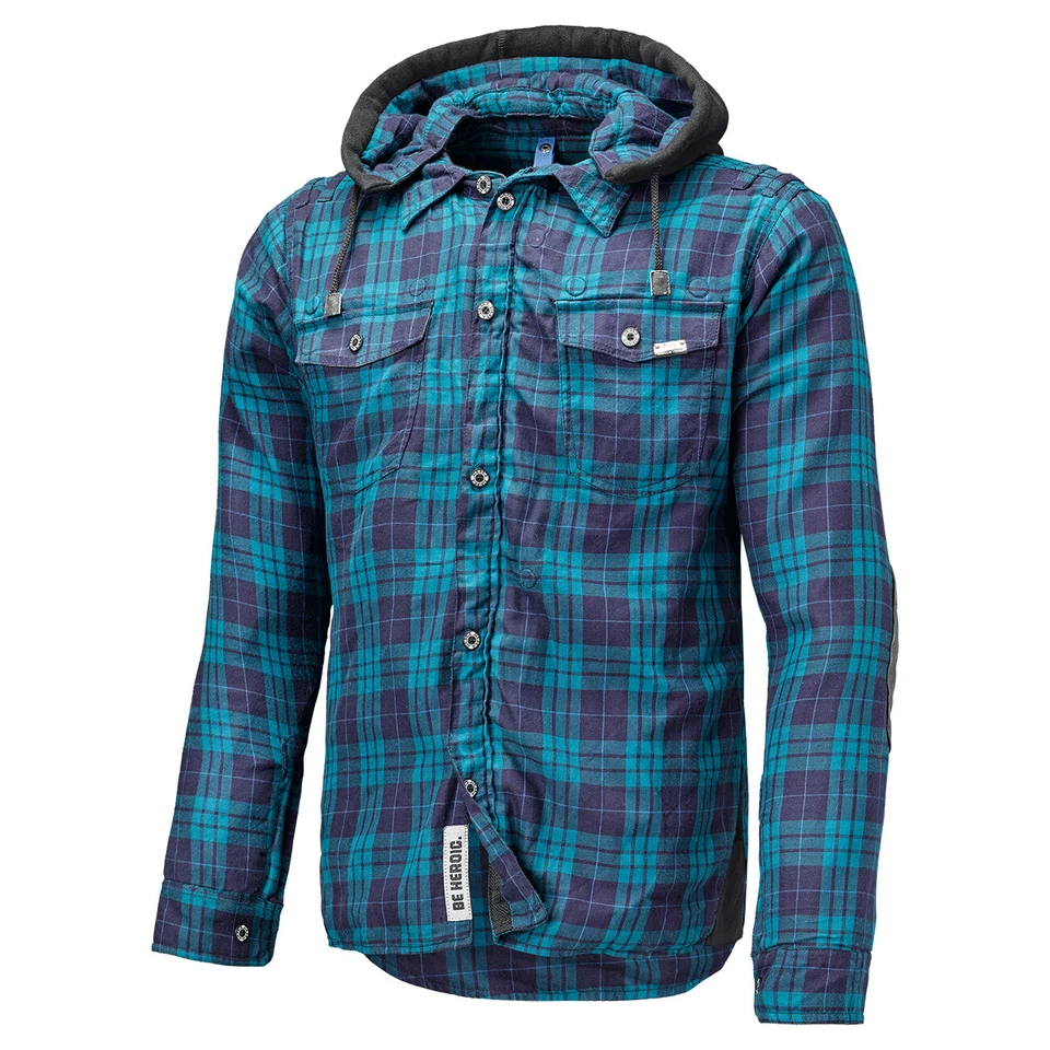 Motorradjacke Held Flanellhemd Lumberjack blau Gr. S Aramid abriebfest - Bild 1 von 1