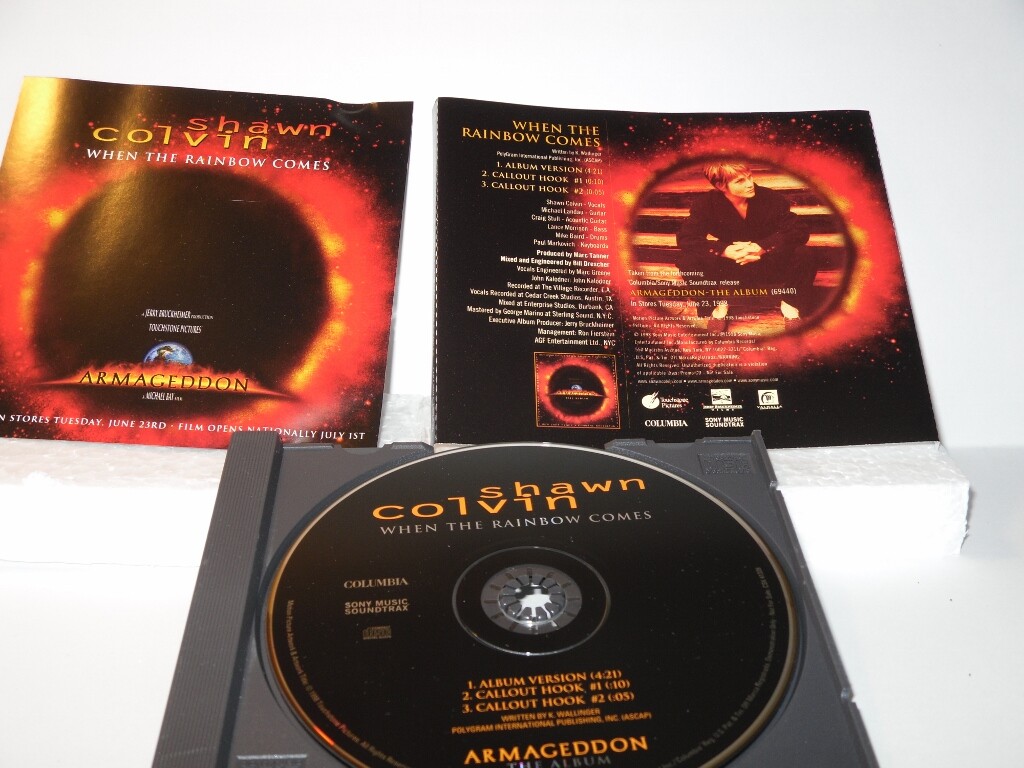 Shawn Colvin When the Rainbow Comes Promotional ONLY C ** Free