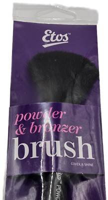 Etos Powder and Bronzer Brush Bristles Dust Face Coverage NEW