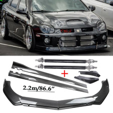 Carbon Fiber Front Bumper Lip Spoiler Side Skirt For Dodge Neon Srt4