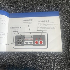 Wheel of Fortune NES Nintendo Family Edition Game Cartridge Instruction Booklet
