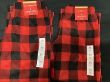  2  SZ Kids XS 4/5 Wondershop Kids Pajama Pants Red Checkered 