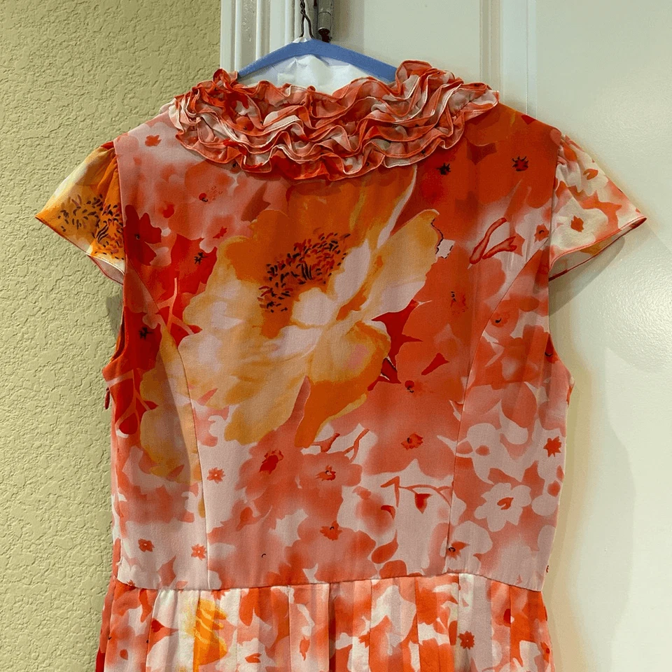 Adrianna Papell women’s short sleeve floral dress size 6 - Image 4 of 4