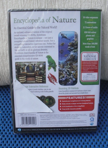 DK Eyewitness Encyclopedia Of Nature Version 3 Still Sealed. CD-ROM - Picture 2 of 2
