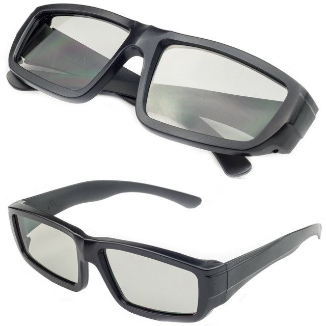 High Quality Black Universal 3d Glasses Passive Polarised Home Film TV