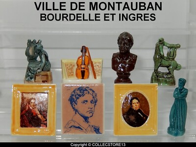 KOMPLETTE SERIE VON FEVES PERSO STADT MONTAUBAN - BOURDELLES ET INGRES-MUSEUM -AR