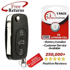 For 1997 1998 1999 2000 2001 2002 2003 2004 2005 Audi A4 Quattro Fob Flip Key