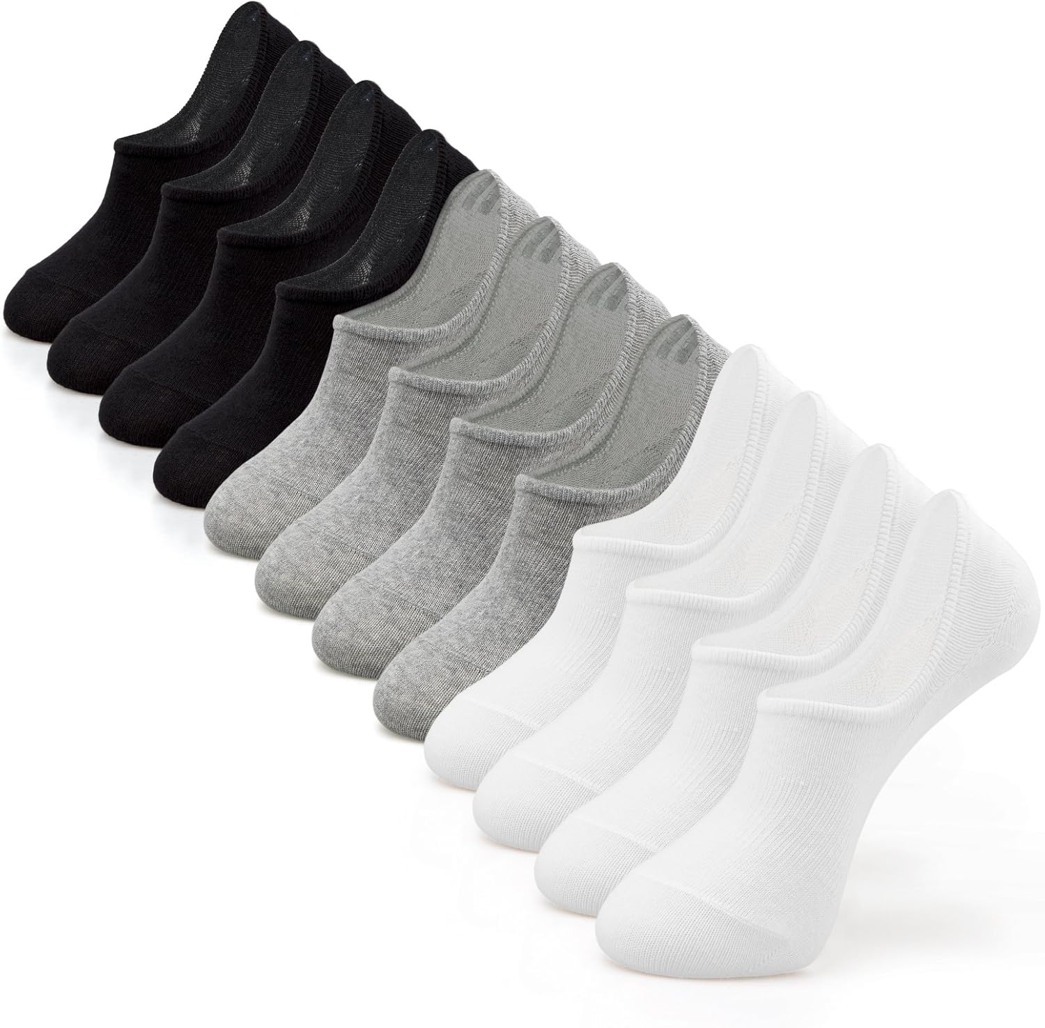 No Show Socks Men Low Cut Ankle Short Socks for Men Casual Athletic Socks with N-image