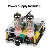 AIYIMA Upgraded 6K4 Tube Preamplifier Amplifiers HiFi Tube Preamp w Power Supply