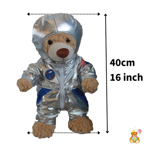 ROPA DE OSO DE PELUCHE Astronauta Spaceman - 16"/40cm CONSTRUYE un OSO DE PELUCHE Traje solamente - Imagen 3 de 5