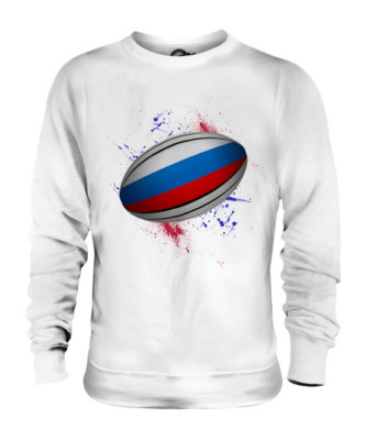 RUSSLAND RUGBY BALL SPRITZER UNISEX PULLOVER TOP GESCHENK WM SPORT