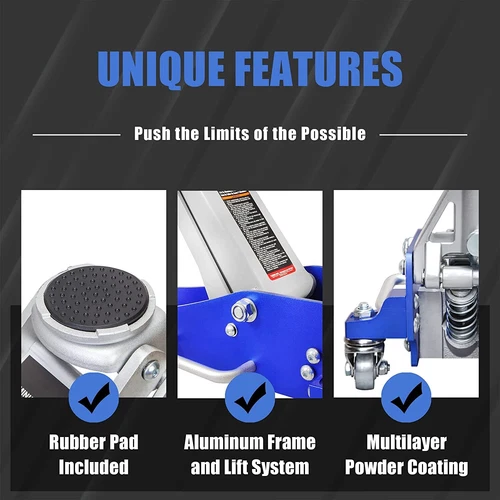 1.5 Ton Hydraulic Low Profile Floor Jack w/ Dual Piston Quick Lift Pump - Foto 5 di 5