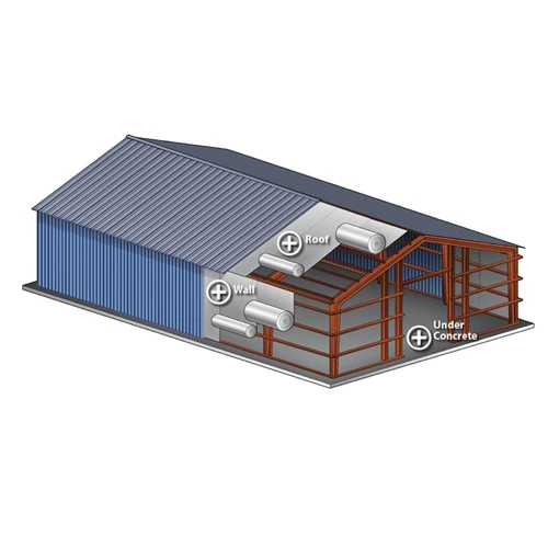 AIR BUBBLE CELL INSULATION REFLECTIVE FOIL ROOF ALUMINIUM 180M2 RADIANTSHIELD - Picture 4 of 11