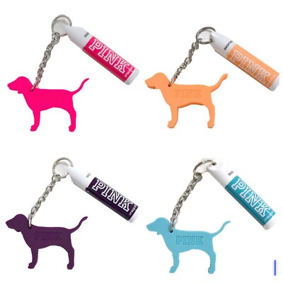 Set 4 Portamonete Peluche Victoria's Secret Rosa – Portachiavi, Astuccio Portamatite, Cane