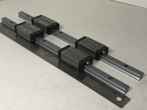 Pair-of-THK-SHS15V-Caged-Ball-LM-Linear-Guide-w-2-14-5-034-Rails-amp-4-Blocks