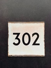 London Transport Bus Stop Enamel E Plate Sign Route 302