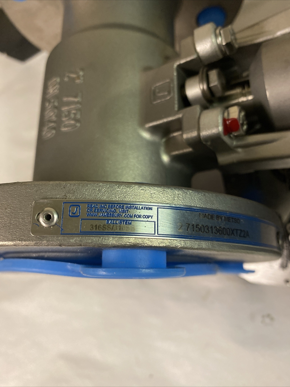 VALVCON,VW6001KN115AC,ELECTRIC ACTUATOR W/ 2" 316SS JAMESBURY BALL